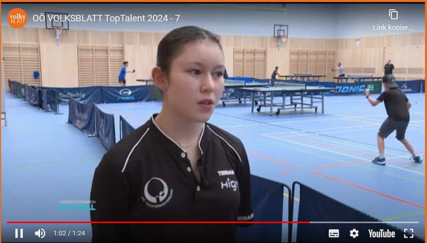 Celine Panholzer – Jugend Elite Tischtennis