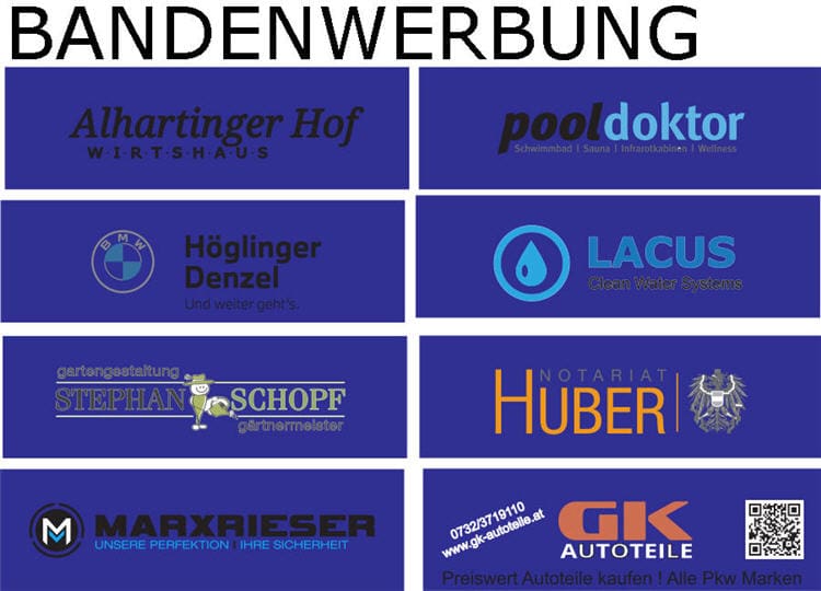 Bandenwerbung / Sponsoring im Tischtennis